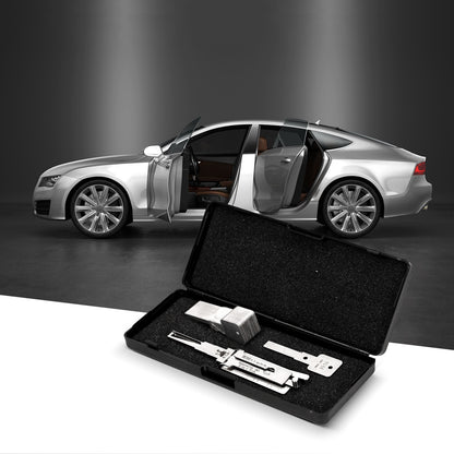 2-in-1 Auto Pick and Decoder Kit Sturdy Multi-Tool with Storage Box for Auto Car Repair (HU66)