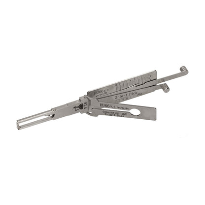 2-in-1 Auto Pick and Decoder Kit Sturdy Multi-Tool with Storage Box for Auto Car Repair (HU66)