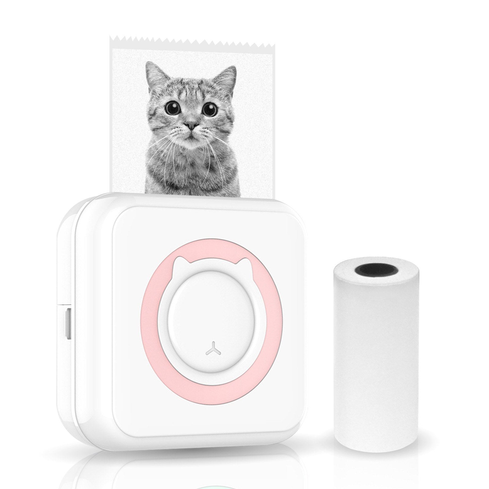 Mini Photo Printer Portable Thermal Printing Machine 203DPI Wireless Bluetooth Connection for Android iOS