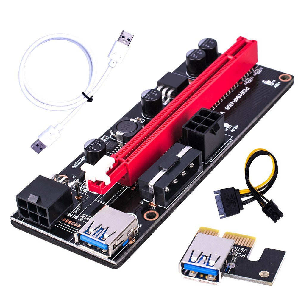 009S 60cm USB 3.0 PCI-E Graphics Graphics Card Extension Cord Adapter Cable PCI-E Riser Powered Adapter Card