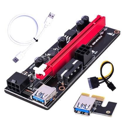 009S 60cm USB 3.0 PCI-E Graphics Graphics Card Extension Cord Adapter Cable PCI-E Riser Powered Adapter Card