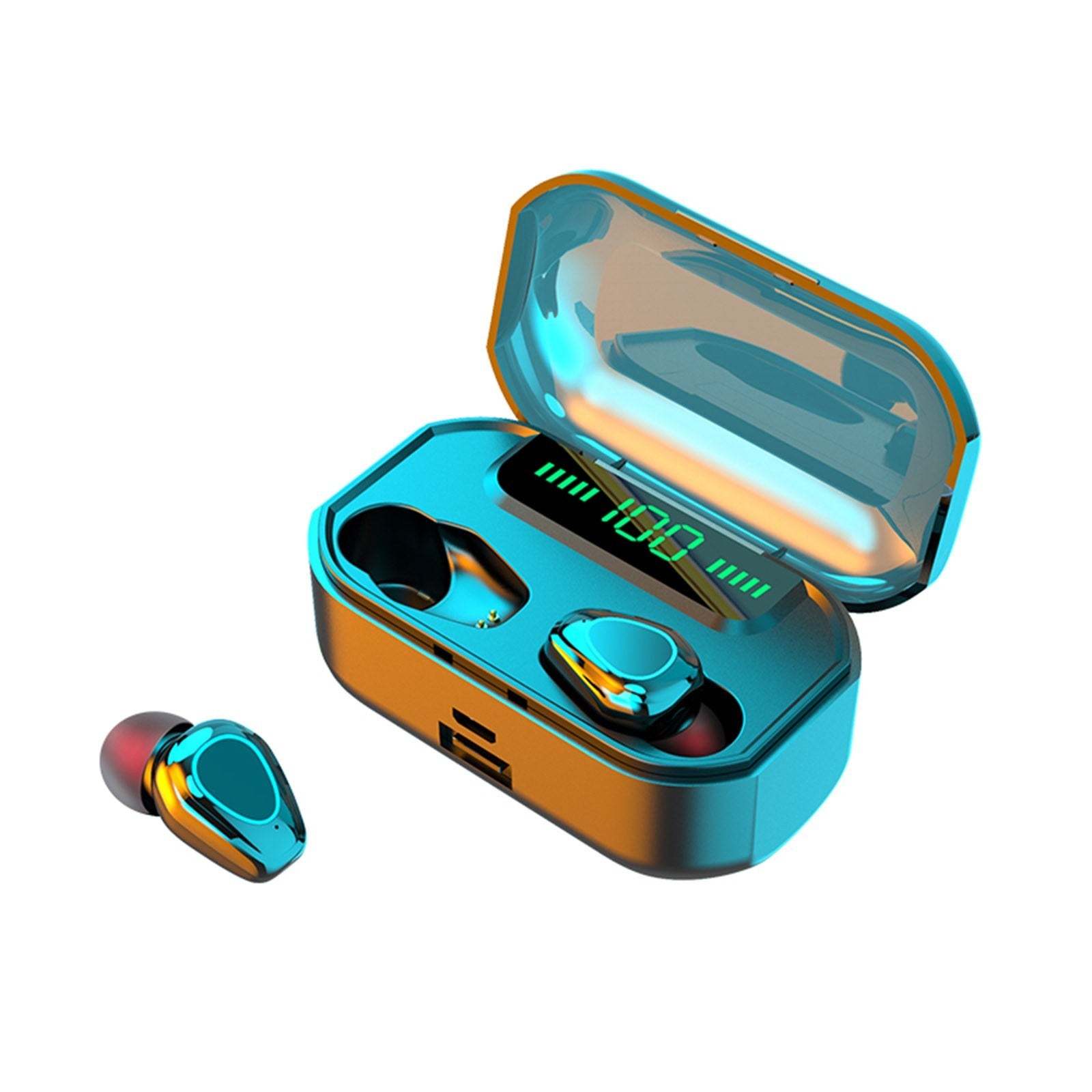 MR-G20 Wireless LED Display HD Call BT 5.1 Mini Sport Headsets Earphone Earbuds with Mic