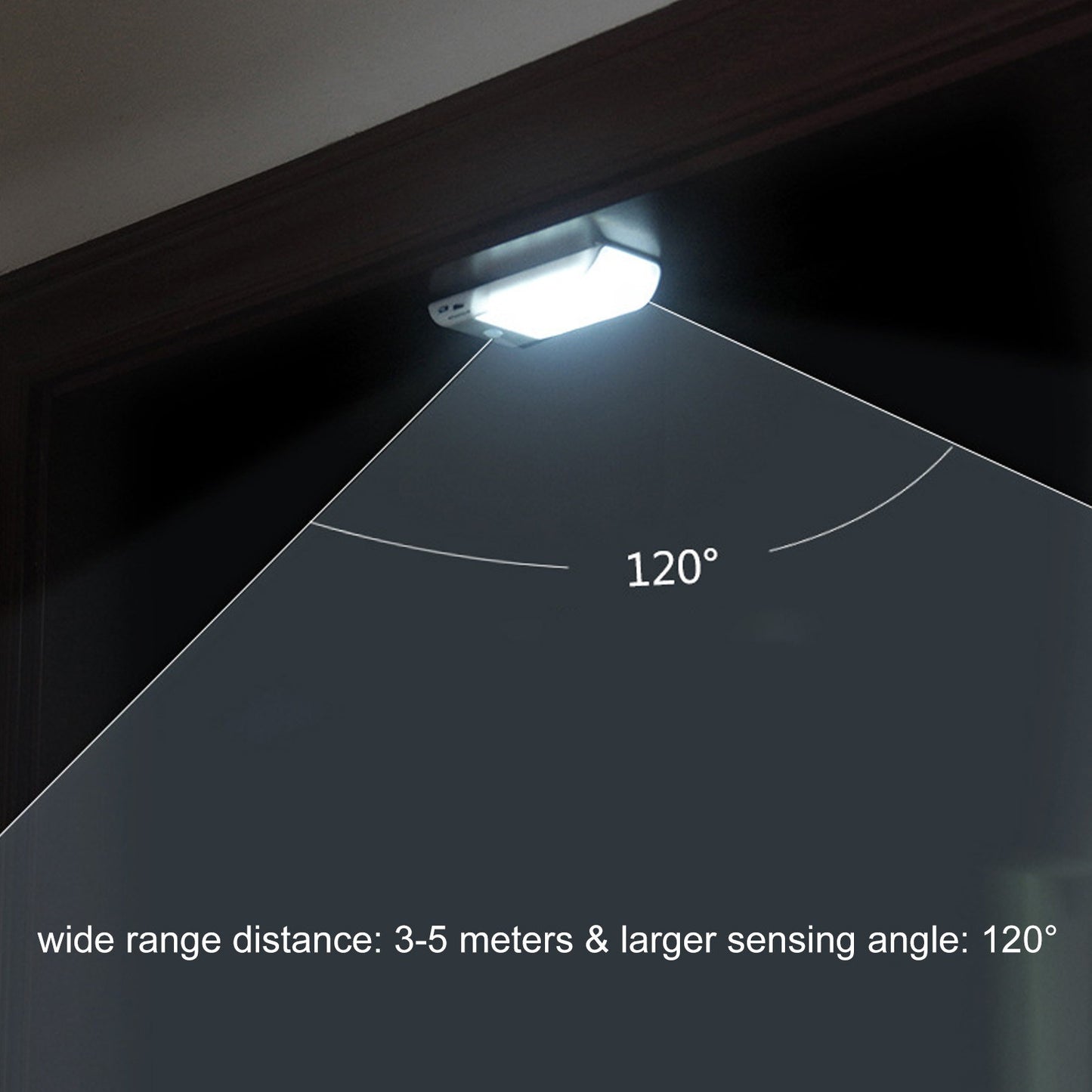 12 LEDs Cabinet Lamp Adopted PIR Motion Inductor Sensor Light Control USB Charging Port Magnetic Base Design Rechargeable Cell for Living Room Bedroom Corridor
