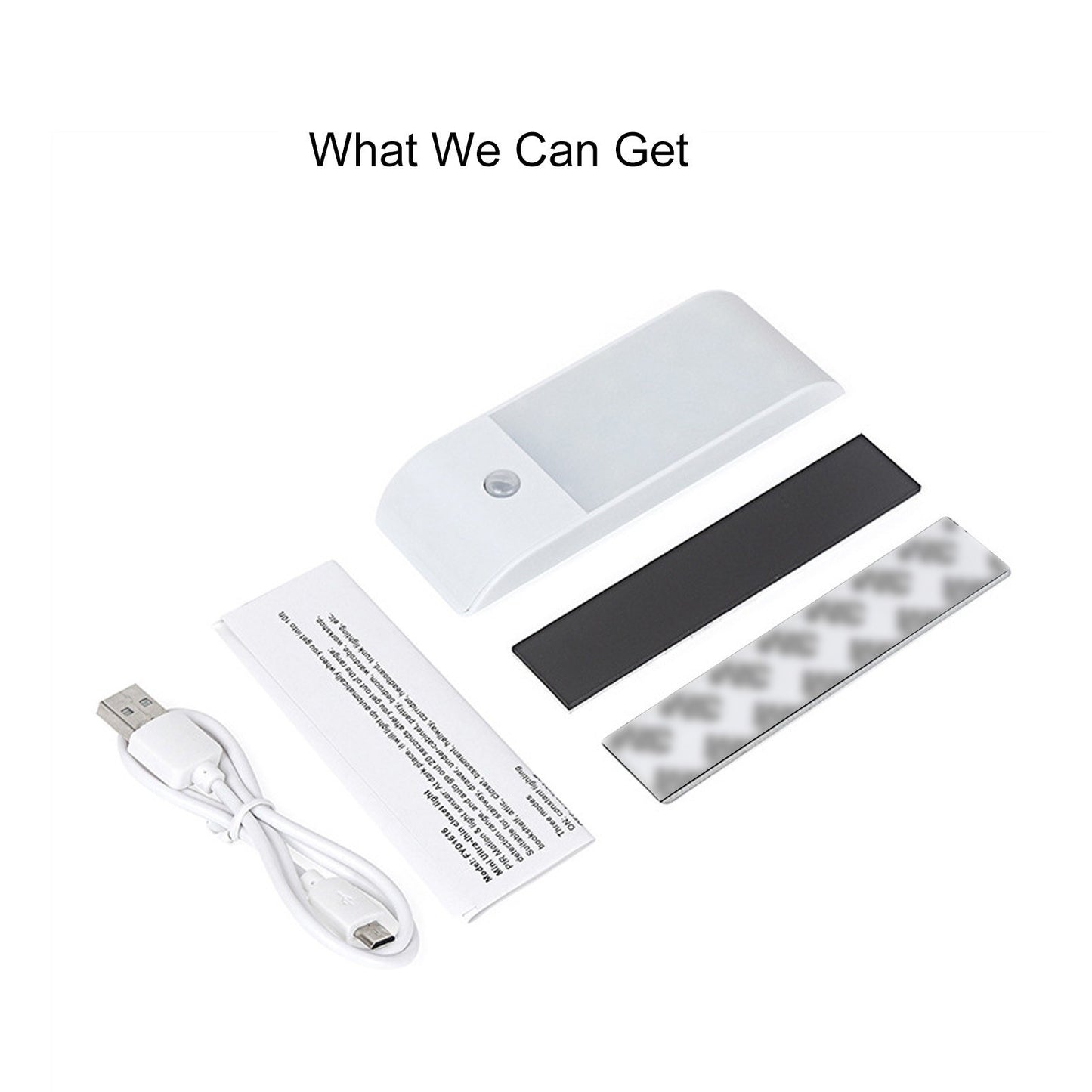 12 LEDs Cabinet Lamp Adopted PIR Motion Inductor Sensor Light Control USB Charging Port Magnetic Base Design Rechargeable Cell for Living Room Bedroom Corridor