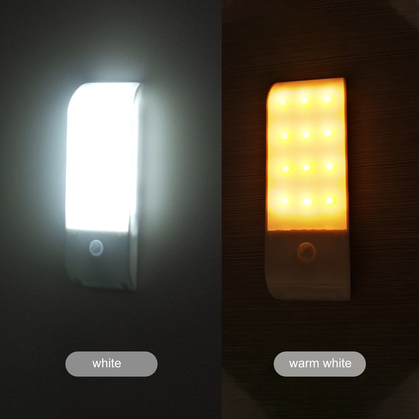 12 LEDs Cabinet Lamp Adopted PIR Motion Inductor Sensor Light Control USB Charging Port Magnetic Base Design Rechargeable Cell for Living Room Bedroom Corridor