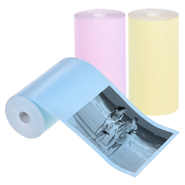 3 Rolls BPA-Free 57x30mm Thermal Paper Roll Receipt Paper for Pocket Thermal Printer Instant Photo Printer