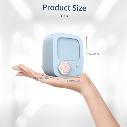 Portable Thermal Printing Mini Pocket Photo Printing Machine 203DPI Wireless Bluetooth Connection for Picture Lable DIY Handcraft List Meno Notes Journal Receipt Paper Instant Printer Sticker Study Work Office