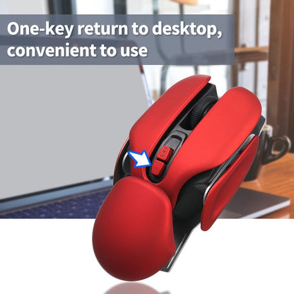 2.4G Wireless Mouse USB Rechargeable Ergonomic PC Laptop Mouse 10m Transmission Distance 3-level Adjustable DPI