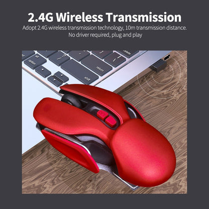 2.4G Wireless Mouse USB Rechargeable Ergonomic PC Laptop Mouse 10m Transmission Distance 3-level Adjustable DPI