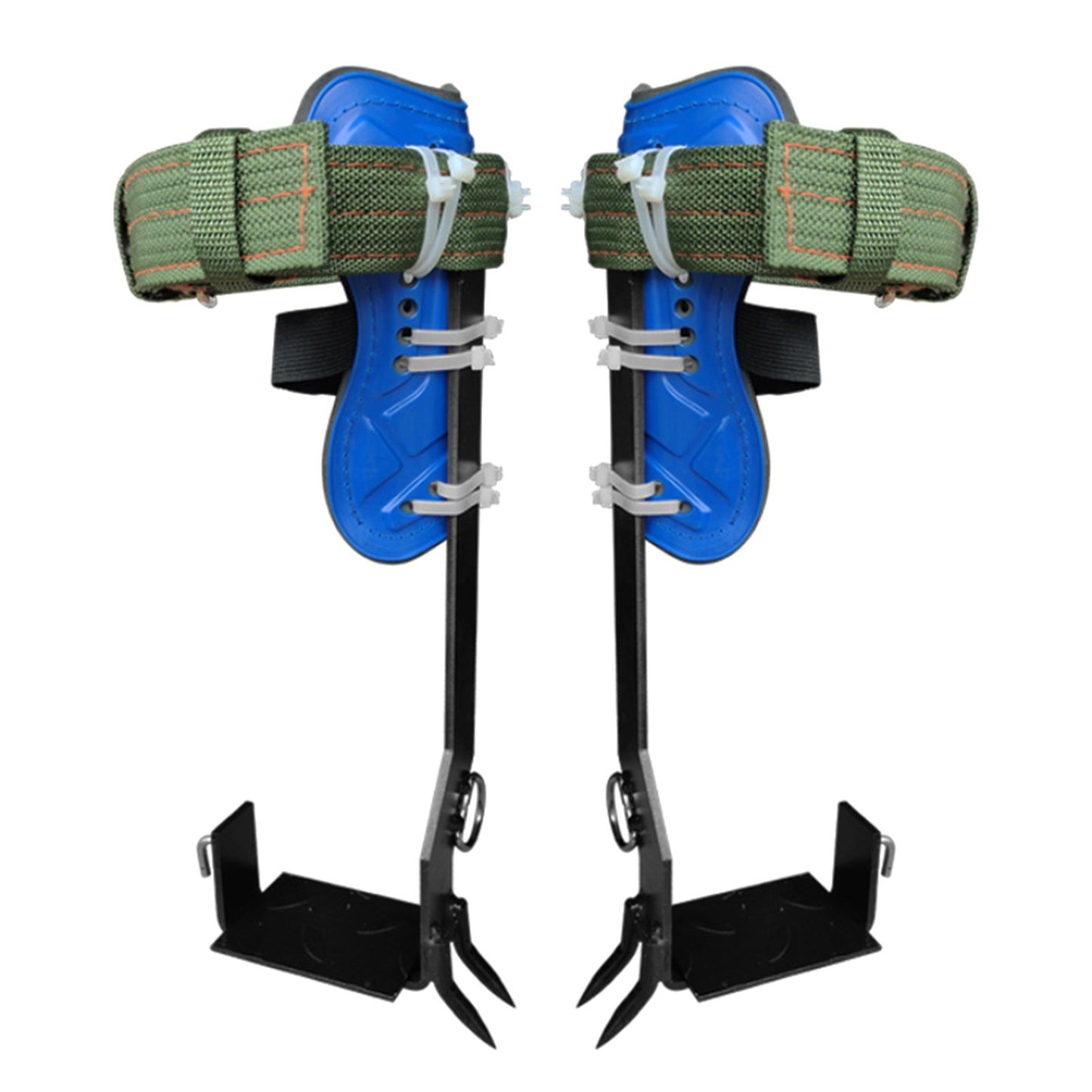 1 Pair Tree Climbing Spikes Adjustable Safety Belt Straps Rope Stainless Steel Picking Fruit Tree Climbing Shoes Tool
