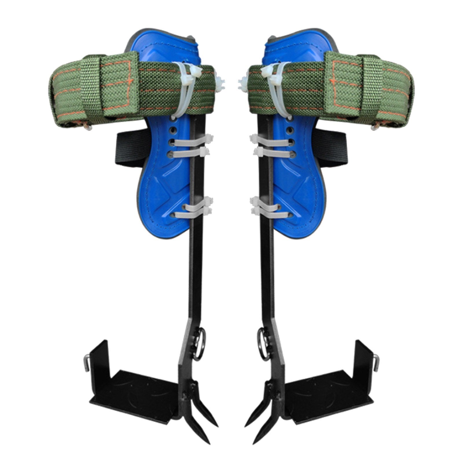 1 Pair Tree Climbing Spikes Adjustable Safety Belt Straps Rope Stainless Steel Picking Fruit Tree Climbing Shoes Tool