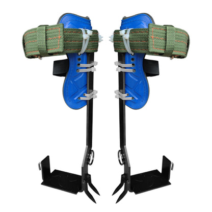 1 Pair Tree Climbing Spikes Adjustable Safety Belt Straps Rope Stainless Steel Picking Fruit Tree Climbing Shoes Tool