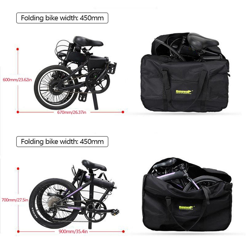 20-inch Electric Folding Bicycle Bag Bicycle Cycling Backpack Handlebar Bag MTB Bicycle Accessories