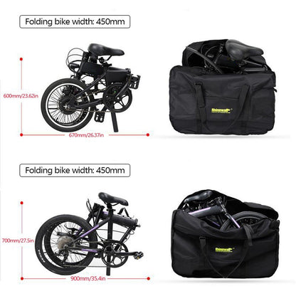 20-inch Electric Folding Bicycle Bag Bicycle Cycling Backpack Handlebar Bag MTB Bicycle Accessories