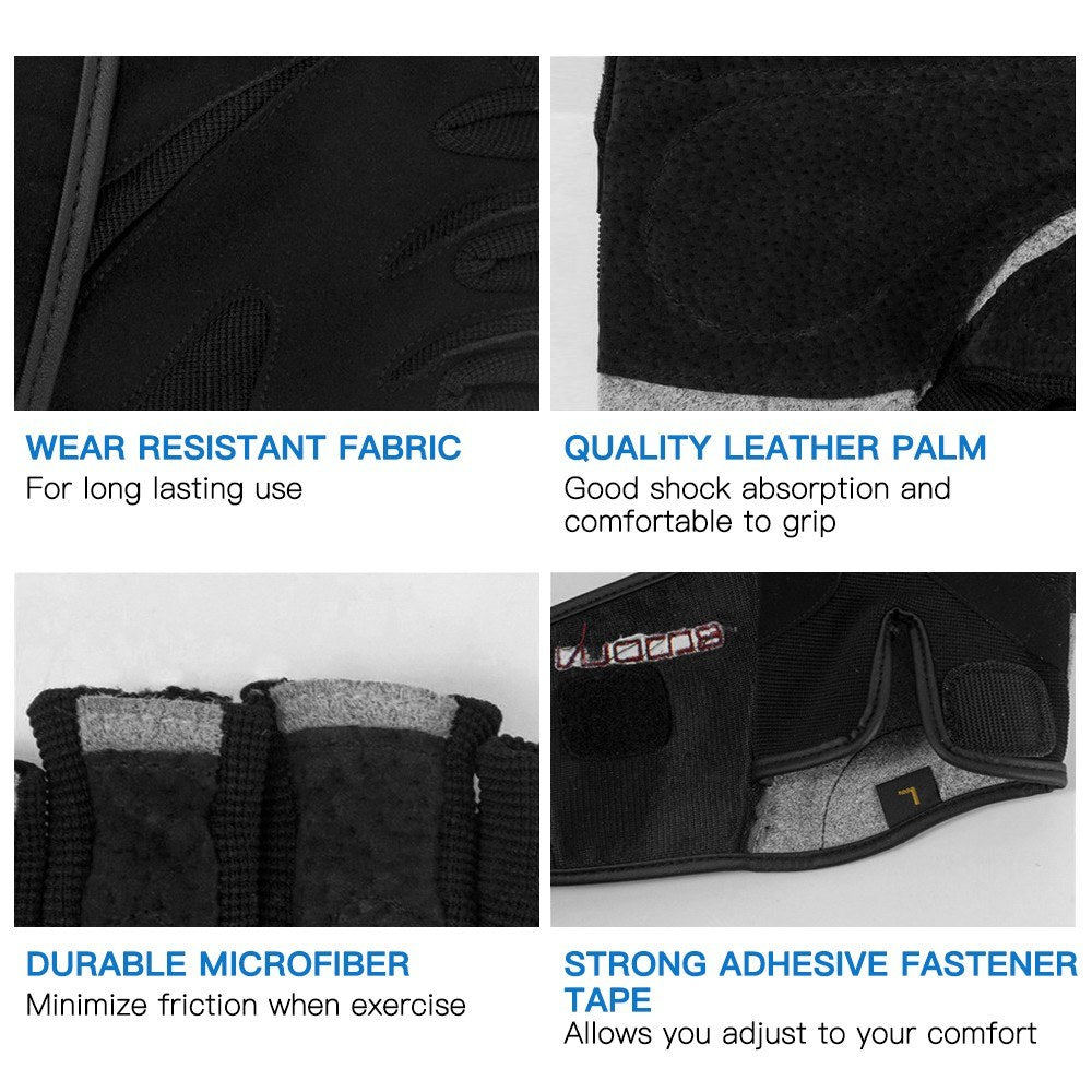 1 Pair Fingerless Anti-Slip Shock-Absorbing Gloves Outdoor Multi-function Sports Gloves for Fitness Cycling Training Outdoor Sports