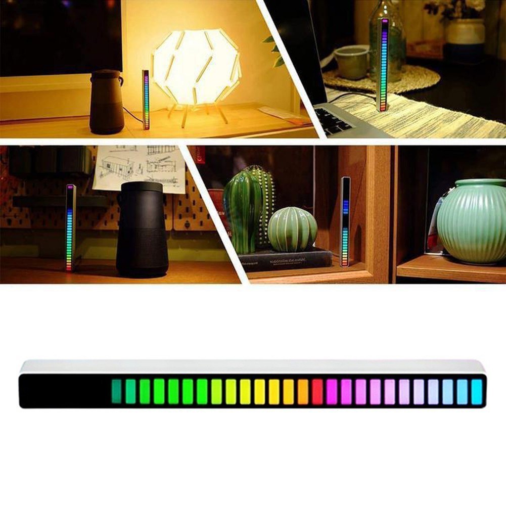 Rhythm Light Bar RGB Sound Control Music Rhythm Light for Car Player Atmosphere Bedroom Ambient Lighting