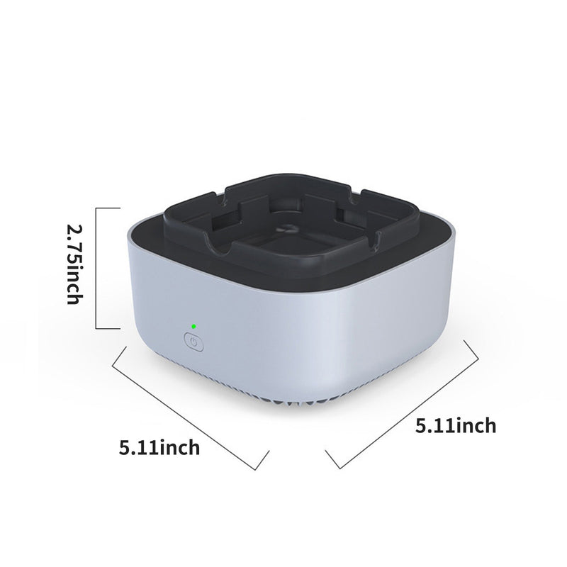 2-in-1 Air Purifier Multifunctional Smokeless Ashtray Smoke Grabber Ash Tray for Indoor Home Office Car