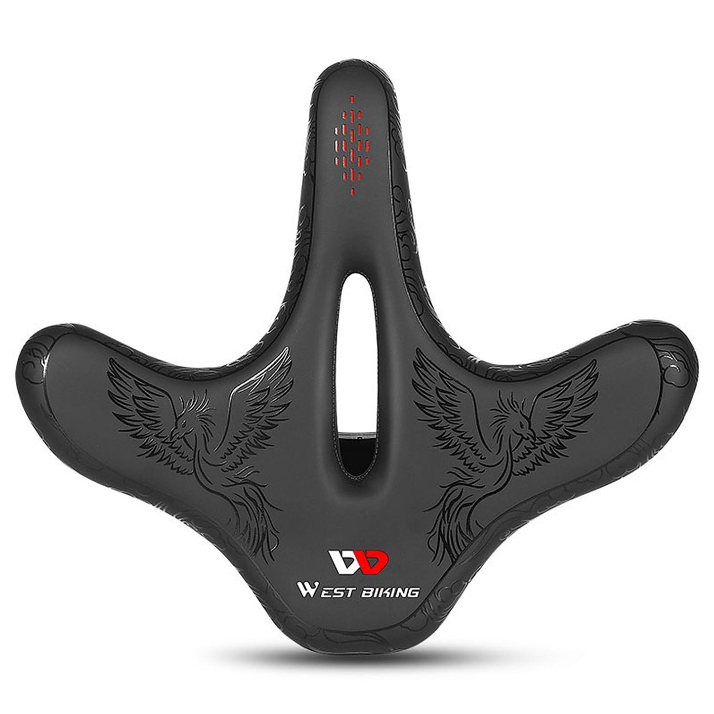 WEST BIKING Bike Seat Road Bike Saddle Comfort Ergonomic Waterproof Saddle Replacement with Wide Cushion