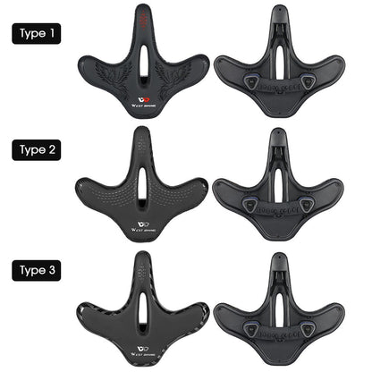 WEST BIKING Bike Seat Road Bike Saddle Comfort Ergonomic Waterproof Saddle Replacement with Wide Cushion