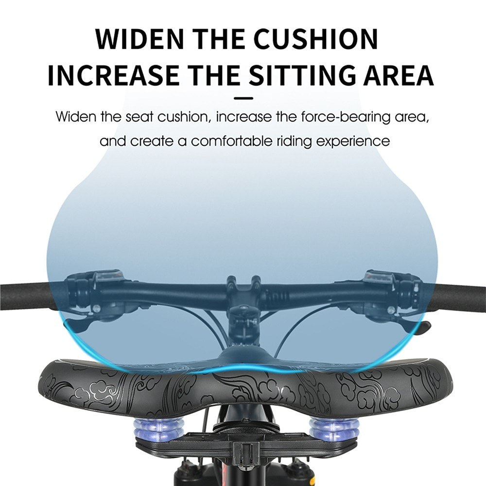 WEST BIKING Bike Seat Road Bike Saddle Comfort Ergonomic Waterproof Saddle Replacement with Wide Cushion