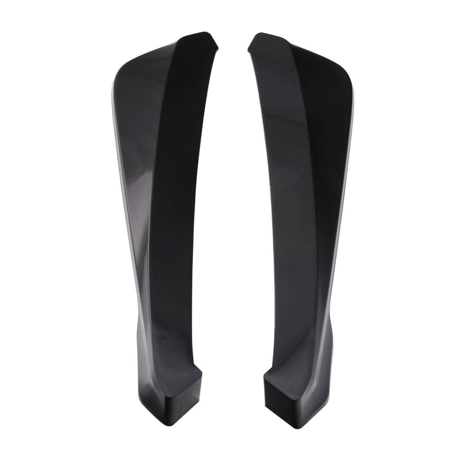 2Pcs Rear Bumper Lip Wrap Angle Splitter Diffuser Canard Aprons Body Side Skirt Rocker Winglet Wings