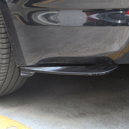 2Pcs Rear Bumper Lip Wrap Angle Splitter Diffuser Canard Aprons Body Side Skirt Rocker Winglet Wings