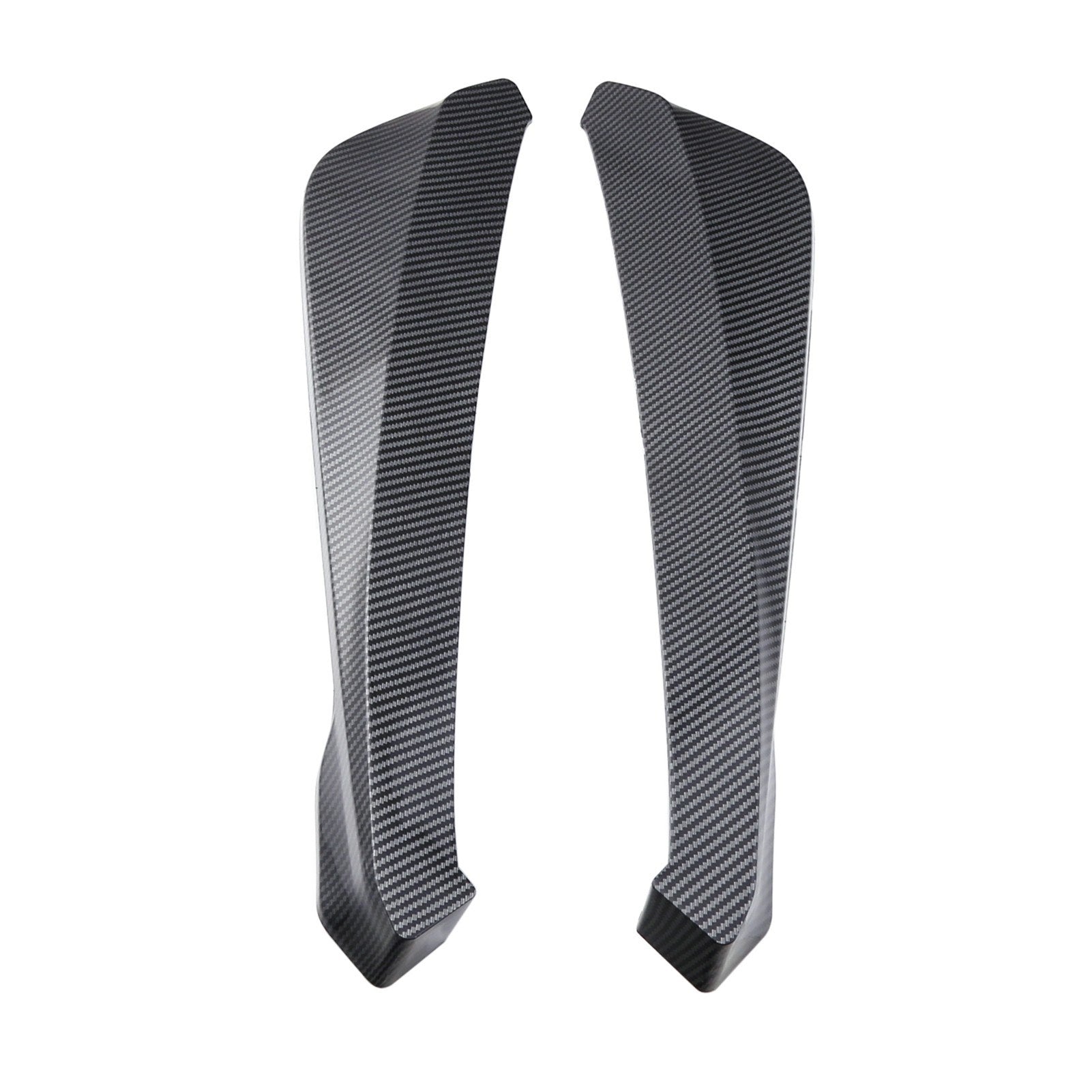 2Pcs Rear Bumper Lip Wrap Angle Splitter Diffuser Canard Aprons Body Side Skirt Rocker Winglet Wings