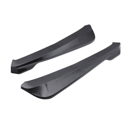 2Pcs Rear Bumper Lip Wrap Angle Splitter Diffuser Canard Aprons Body Side Skirt Rocker Winglet Wings