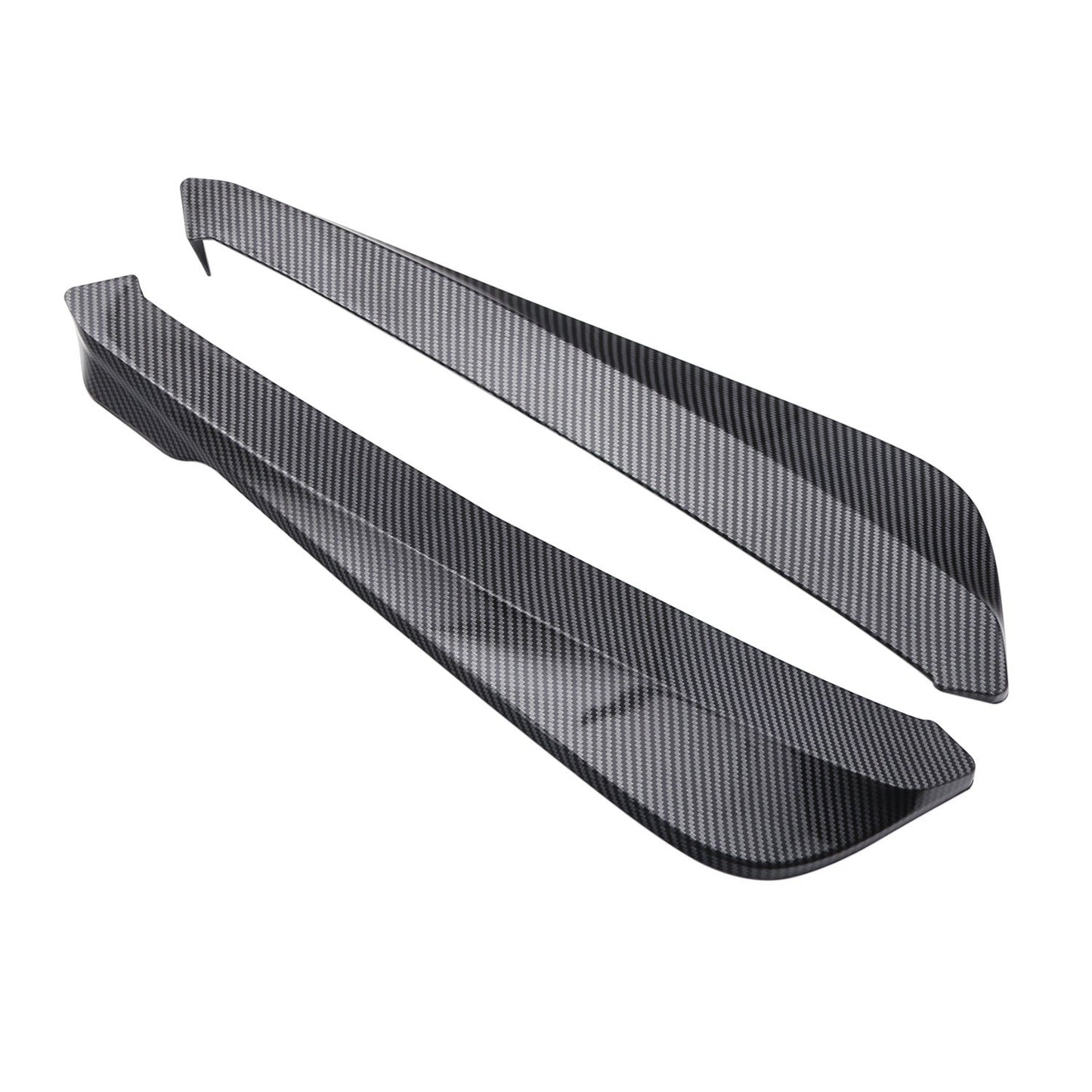 2Pcs Rear Bumper Lip Wrap Angle Splitter Diffuser Canard Aprons Body Side Skirt Rocker Winglet Wings