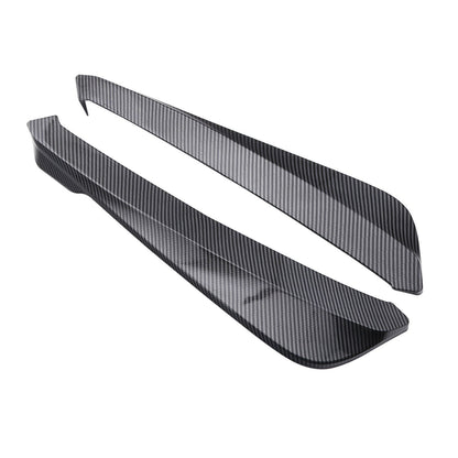 2Pcs Rear Bumper Lip Wrap Angle Splitter Diffuser Canard Aprons Body Side Skirt Rocker Winglet Wings