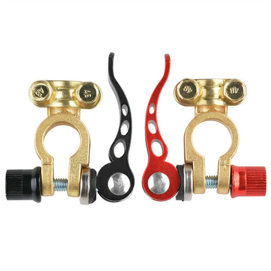 2Pcs/Pack Car Battery Terminal Connector Clamp Adjust Quick Release Corrosion Resistance Disconnect Tool