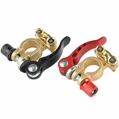 2Pcs/Pack Car Battery Terminal Connector Clamp Adjust Quick Release Corrosion Resistance Disconnect Tool