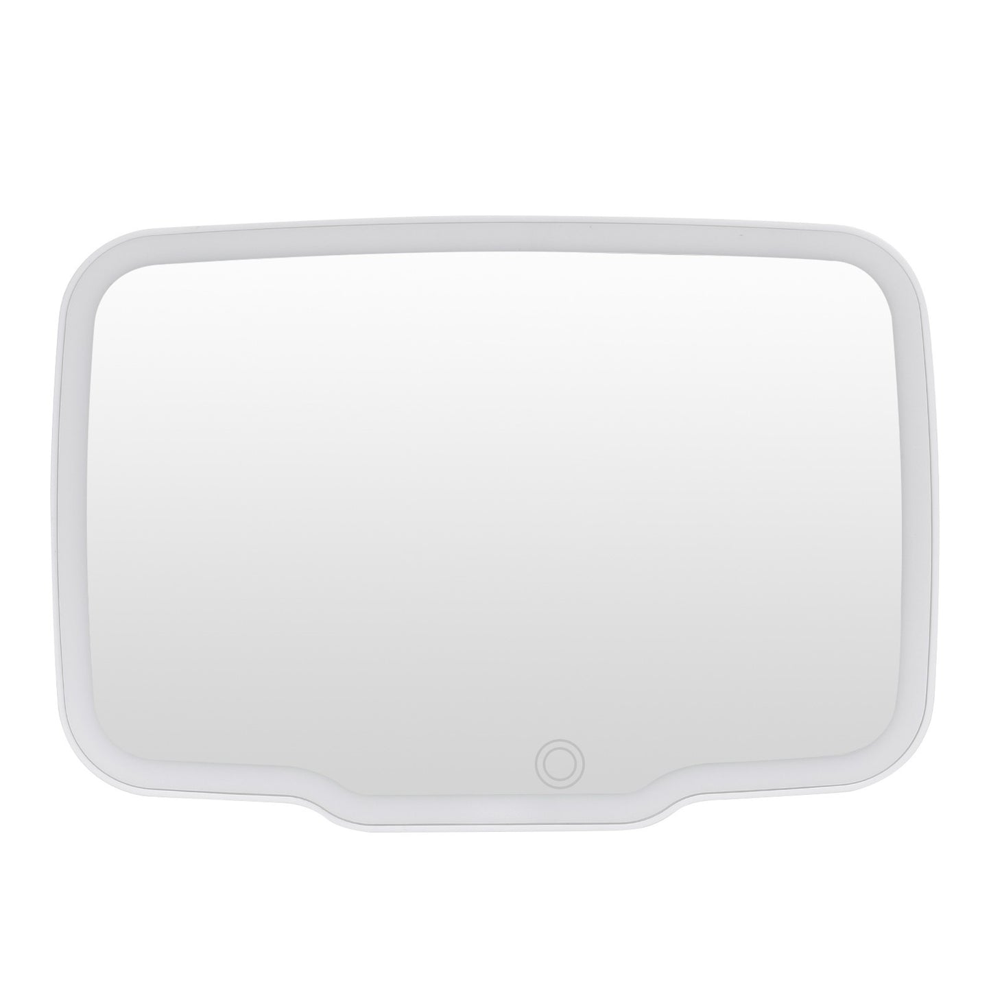 Car Sun Visor Vanity Mirror Rechargeable Makeup Mirror Dimmable Rear View Sun-Shading Cosmetic Mirror