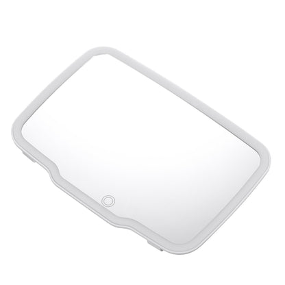Car Sun Visor Vanity Mirror Rechargeable Makeup Mirror Dimmable Rear View Sun-Shading Cosmetic Mirror