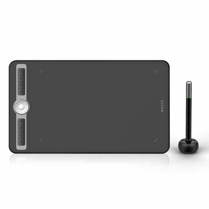 BOSTO T1060 10 x 6 inch 8192 Levels Pressure Digital Art Graphic Drawing Tablet with Battery-free Stylus and 10 Pen Nibs for Drawing Designing Teaching Online Course