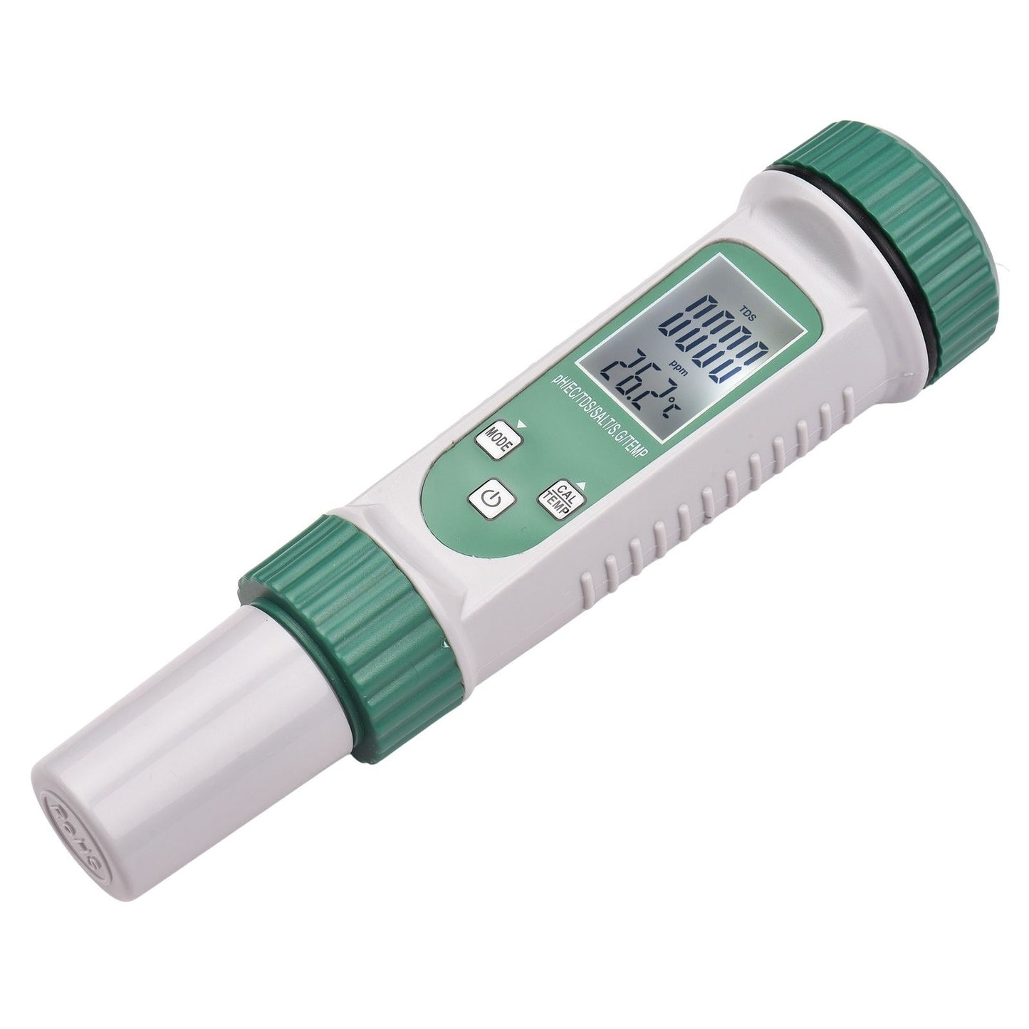 6 in 1 Digital Water Quality Tester PH/EC/TDS/SALT/S.G/Temperature Monitor Portable Testing Meter Analyzer for Drinking Water Aquarium Hydroponics Lab