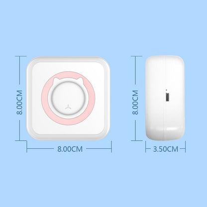 BT Connection Photo Printer Wireless Instant Mini Portable Multi-functional Printer with 11 Paper Rolls for iOS Android Smartphone
