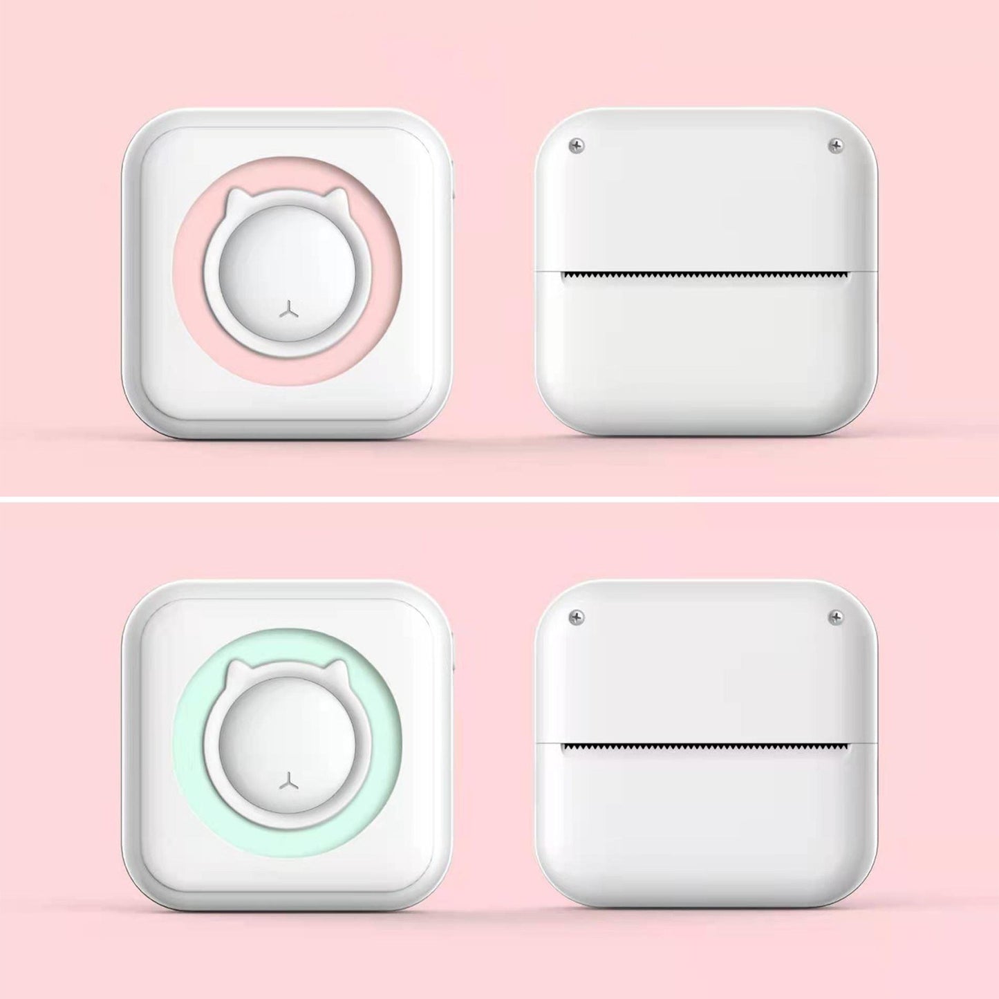 BT Connection Photo Printer Wireless Instant Mini Portable Multi-functional Printer with 11 Paper Rolls for iOS Android Smartphone