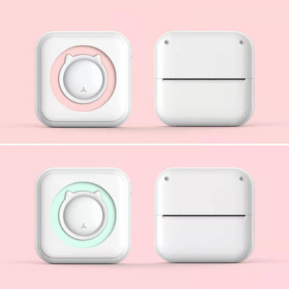 BT Connection Photo Printer Wireless Instant Mini Portable Multi-functional Printer with 11 Paper Rolls for iOS Android Smartphone