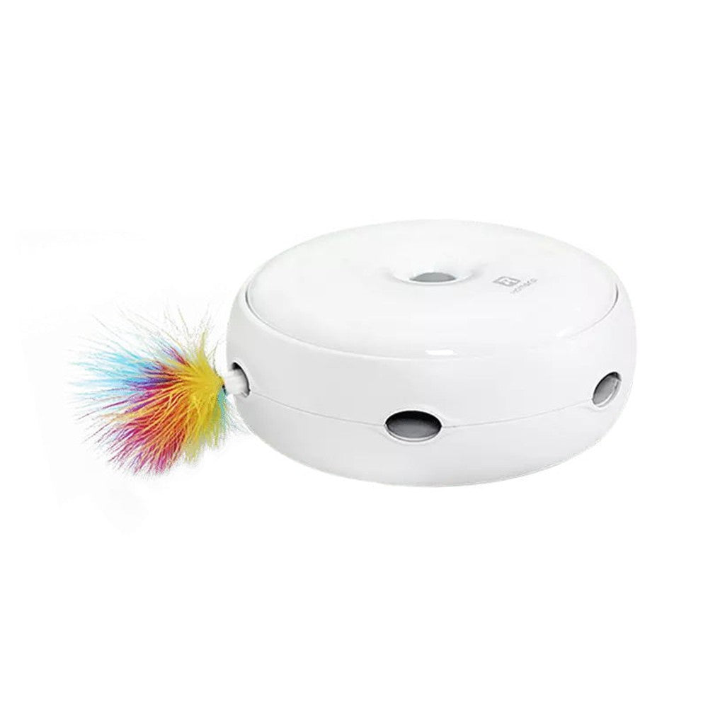 HOMERUN Smart Cat Toy Pet Toy Ambush Interactive Electronic Cat Toy with Rotating Feather/3 Playing Modes