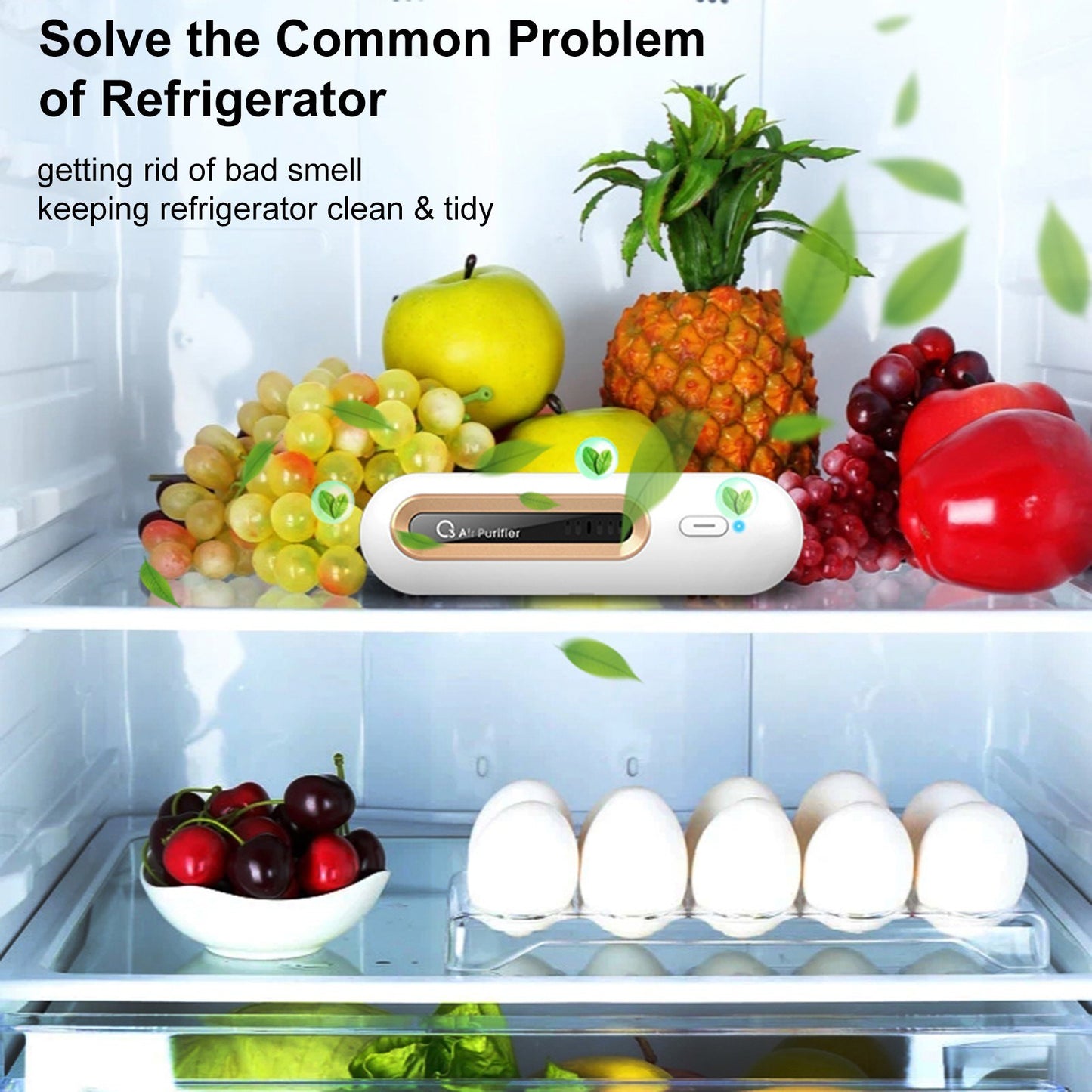 M9 Air Purifier Quiet Odor Eliminator Air Cleaner for Home Car Refrigerator Closet
