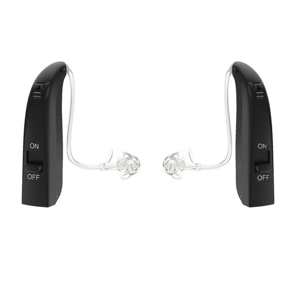 2Pcs Mini Rechargeable BT 5.0 Hearing Device Ear Back Type Digital Ear Sound Amplifier with Memory Function