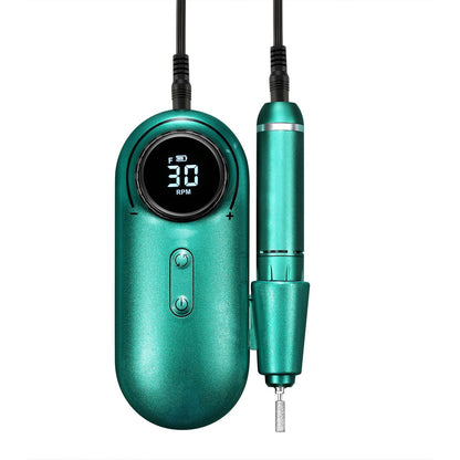 Electric Nail Drill Polish Kit 30000RPM Nail File Manicure Pedicure Tool with 6 Drill Bits Sanding Bands