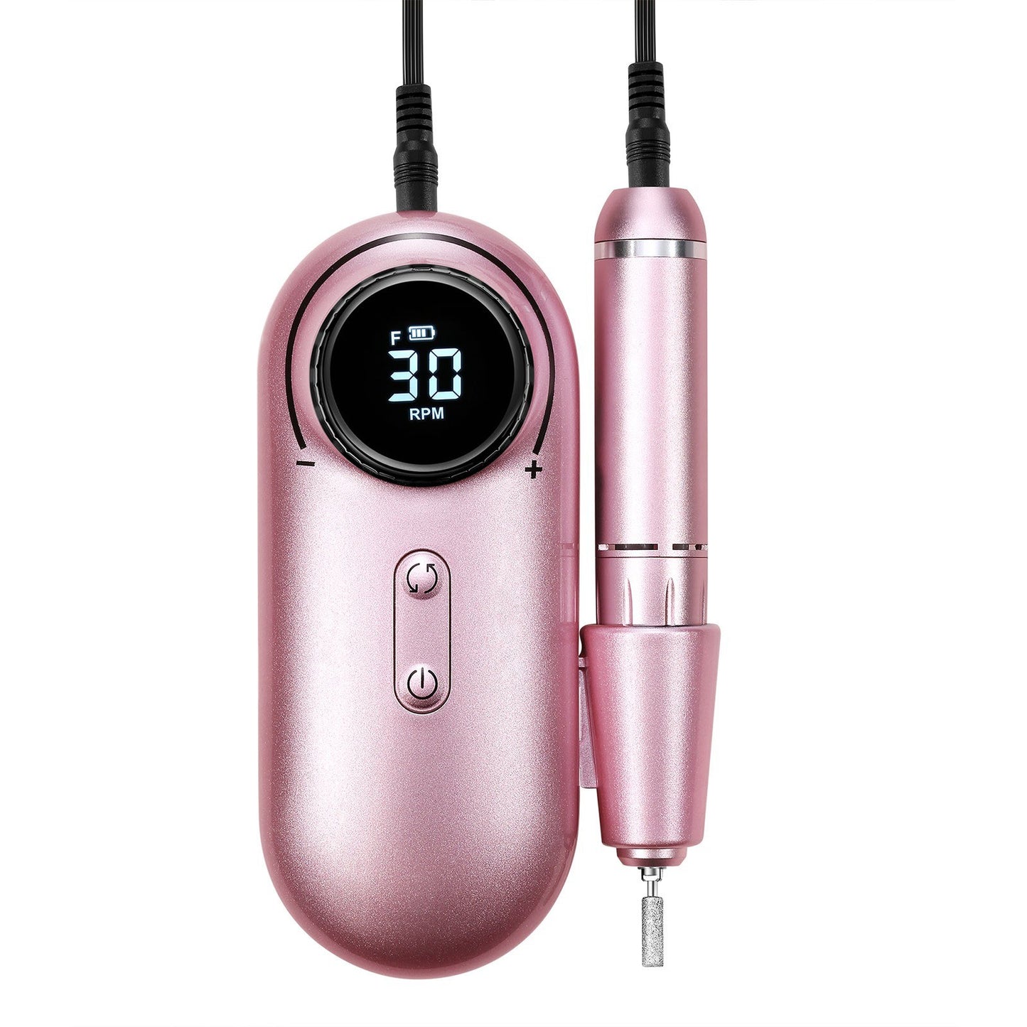 Electric Nail Drill Polish Kit 30000RPM Nail File Manicure Pedicure Tool with 6 Drill Bits Sanding Bands