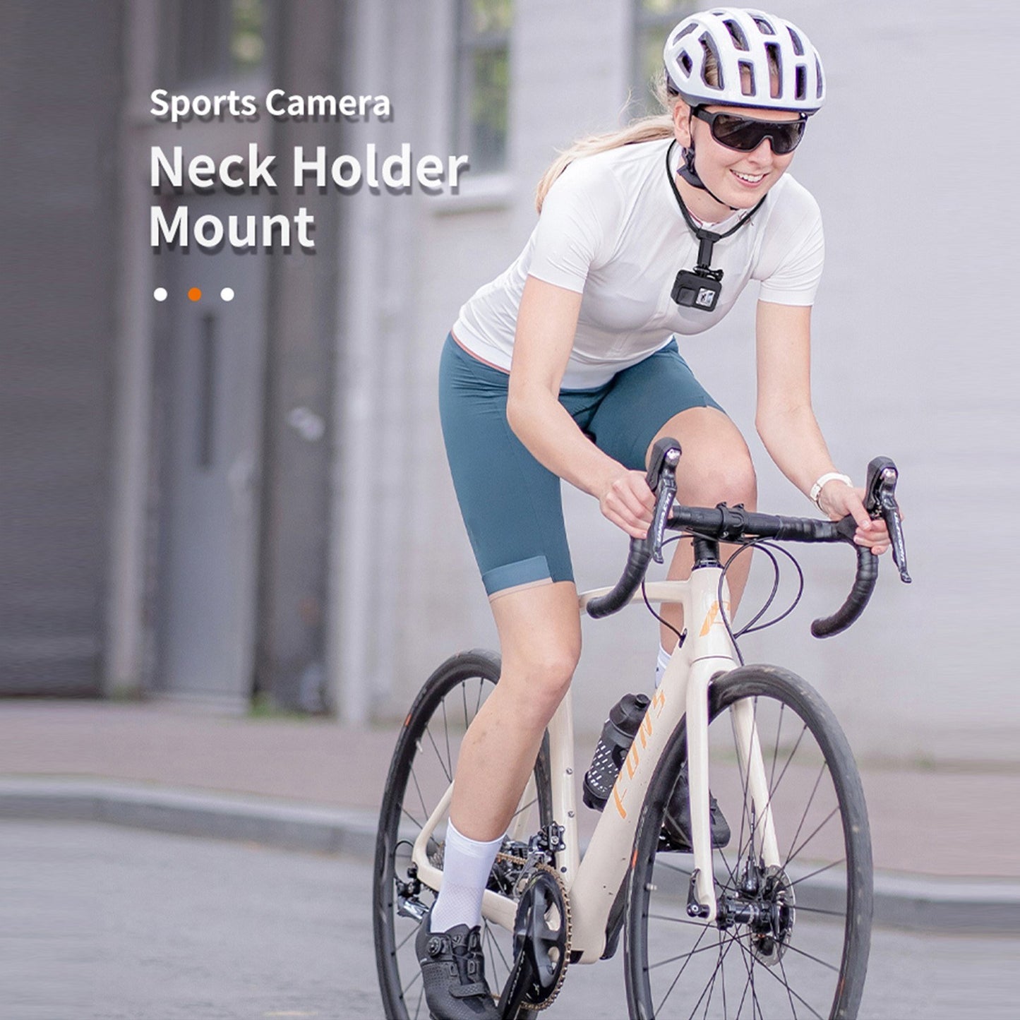 TELESIN GP-HNB-U1 Sports Camera Phone Selfie Neck Holder Mount with Phone Clamp