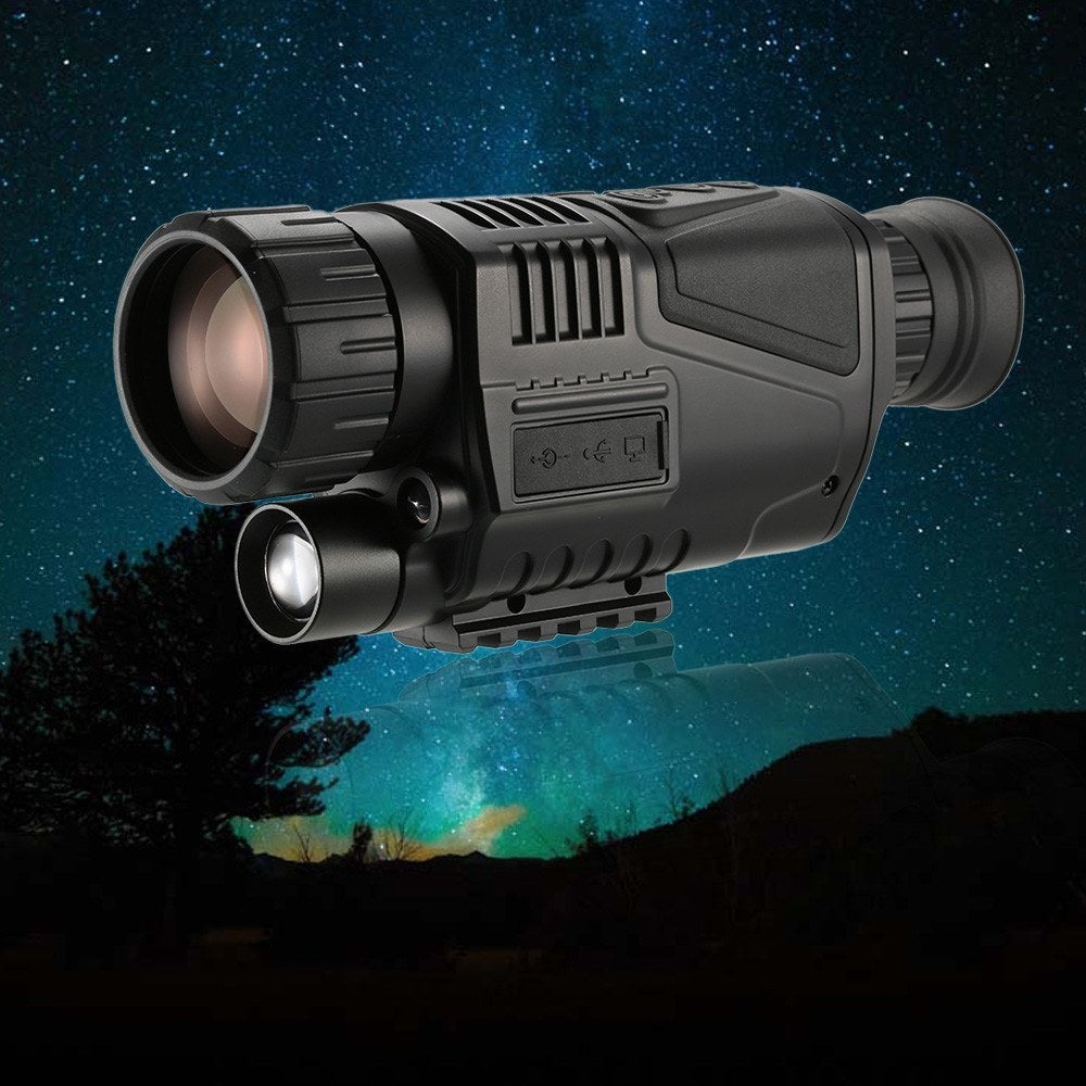 Monocular Telescope 5x40 Multi-functional IR Digital Night Vision HD Scopes with Camera Video Recorder Camcorder Function