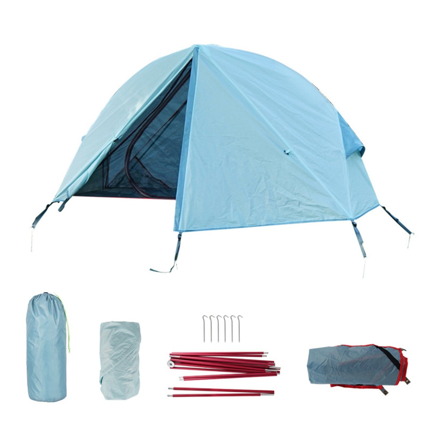 1 Person Tent Waterproof Oxford Cloth Tent Cot Set Outdoor Camping Traveling