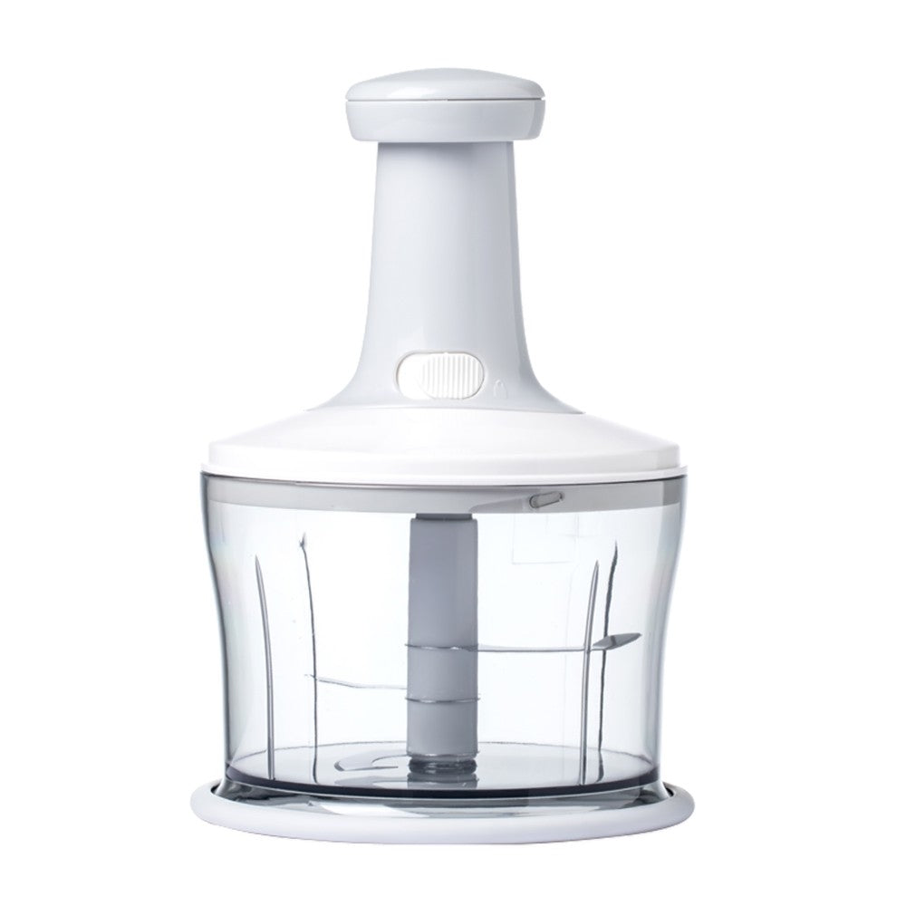 XIAOMI YOUPIN JORDON&JUDY Hand-Powered Food Chopper Manual Food Processor Mechanism Cutter for Garlic Onion Vegetable Salad Pepper (BPA-free, No FDA Certification)