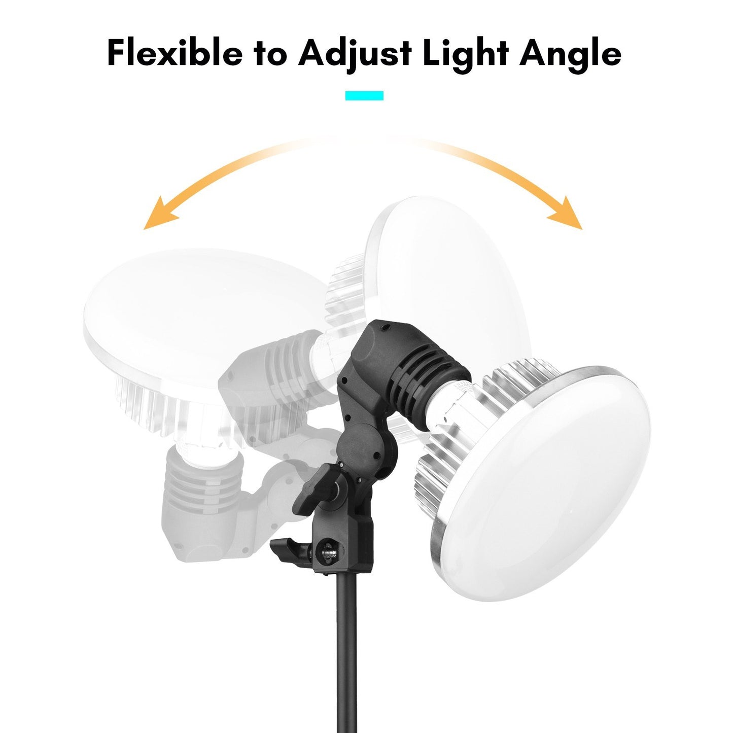 Tabletop Photography LED Lighting Kit with Durable 150W Light Bulb Dimmable 3200K-5500K + E27 Lamp Socket + Desktop Stand + Remote Control for Home Studio Photography - EU Plug