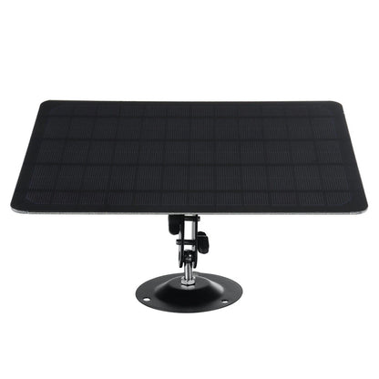 10W 5V Micro USB Solar Panel 2000mAh Energy-saving 360-degree Rotation IP67 Waterproof Wall Mounted Monocrystal Silicon Solar Plate for USB Camera